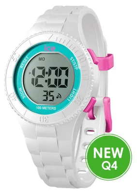 Produktbild von Ice-Watch 021270 ICE digit White turqouise small Uhr Mädchen Alarm
