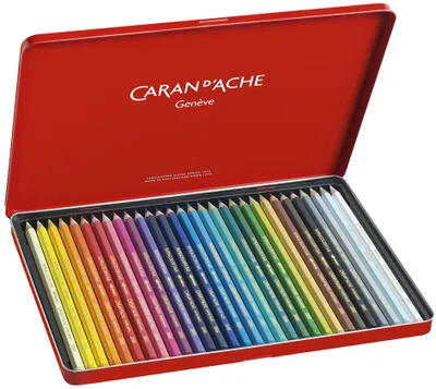 Produktbild von CARAN D'ACHE Buntstifte SUPRACOLOR, 30er Metalletui wasservermalbarer Künstleraquarellstift, weiche Mine, - 1 Stück (3888.330)