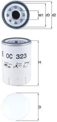 Zdjęcie produktu dla Filtr oleju KNECHT OC 323