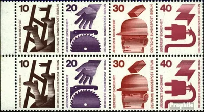 Produktbild von Briefmarken Berlin (West) 1972 Mi Hbl16 postfrisch Unfallverhütung