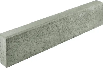 Produktbild von Beton Tiefbordstein grau einseitig gefast 100 cm x 8 cm x 20 cm