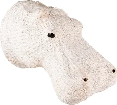Produktbild von Clayre & Eef Wanddekoration Nilpferd 15 cm Beige Papier