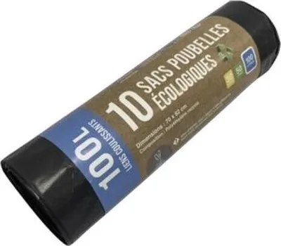 Image de Sacs-poubelle 100 l noir