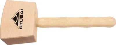 Produktbild von Stubai Tischler Holzhammer 1005 – Schreinerklüpfel 80 × 140 mm, 650 g – Rotbuchenholz-Kopf & Eschestiel – Holzhammer für Tischler, Zimmerer & Schnitzer – präzises Klopfwerkzeug, ergonomisch & lackiert