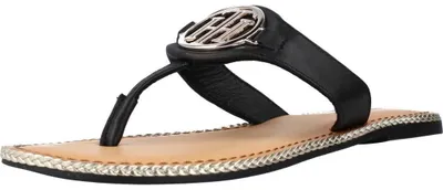 Produktbild von TOMMY HILFIGER ESSENTIAL LEATHER FLAT S Schwarz