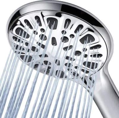 Produktbild von Handbrause Hochdruck Wassersparend Duschkopf Duschbrause Strahlarten mit 1.5m Schlauch