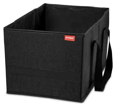 Immagine prodotto di Borsa della spesa pieghevole Cestino per picnic Cesto pieghevole - 37 x 23 x 21 cm - Nero - Per la spesa, il picnic e come contenitore
