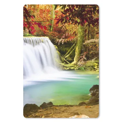Produktbild von MuchoWow® Mauspad Mousepad Herbst - Wasserfall - Natur 40x60 cm - Mousepads - Maus Mat - Pad - Mausunterlage - Schreibtisch Accesoire