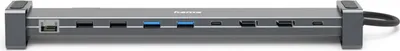 Produktbild von Hama USB-C-Docking-Station Connect2Office Basic V2, 9 Ports