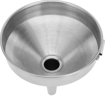 Zdjęcie produktu dla Lejek ze stali nierdzewnej, pogrubiony lejek kuchenny do przenoszenia płynnych składników suchych, 13 cm