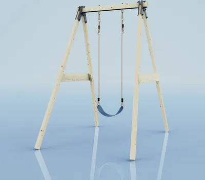 Produktbild von OutdoorToys Schaukel Löwenzahn aus Holz in Blau Marineblau