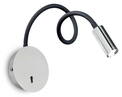 Obrázok produktu pre Moderné nástenné svietidlo Focus-2 Metal Chrome Led 3,5W 3000K Warm Light