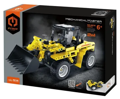 Produktbild von Bausatz iM.MASTER 2-in-1, Bauwagen aus Kunststoff, 320 Teile, in einer Schachtel mit den Maßen 31x23x7 cm