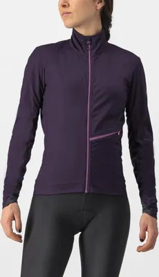 Zdjęcie produktu dla Kurtka termiczna CASTELLI na rower – GO W – fioletowa, rozmiar M
