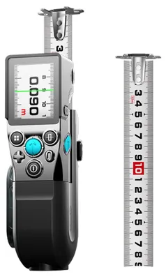 Imagen del producto de Cinta métrica láser Digital. Cinta métrica láser de 3,5 metros + 100 metros de alcance láser