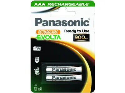 Produktbild von 1x2 Panasonic Akku NiMH Micro AAA 900 mAh