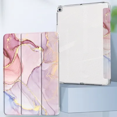 Obrázek produktu pro Pouzdro pro iPad Pro 10,5 / iPad Air 3 Ultra tenké ochranné pouzdro s funkcí automatického probuzení/uspání, růžový mramor (A1701 A1709 A1852)