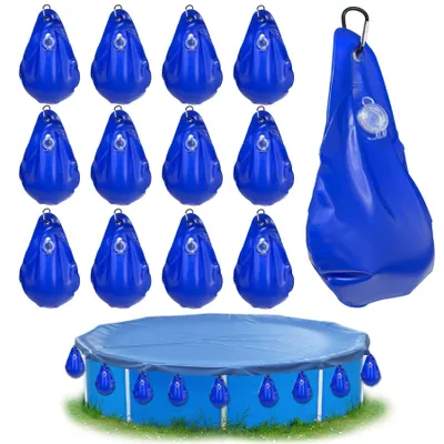 Image de Lot de 12 sacs d'eau pour couverture de piscine, durables et réutilisables