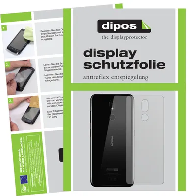 Produktbild von 6x Schutzfolie für Nokia 3.2 Rückseite matt Displayschutzfolie Display Schutz