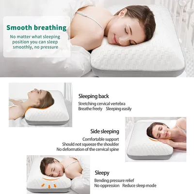 Produktbild von Gedaechtnisschaumkissen, ergonomisch, waschbarer Bezug, für Schlaf