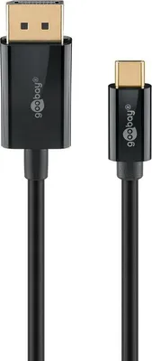 Immagine prodotto di 30x Goobay 75706 Cavo da USB-C™ a DisplayPort™ 4K @ 60 Hz, 3 m, nero - Connettore USB-C™ > Connettore DisplayPort