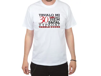 Obrázok produktu pre Narodeninové tričko mužovi na 30 CZ - veľkosť L