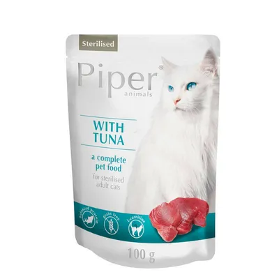 Zdjęcie produktu dla PIPER Sterilized mokra karma dla kota z tuńczykiem 100g Dolina Noteci