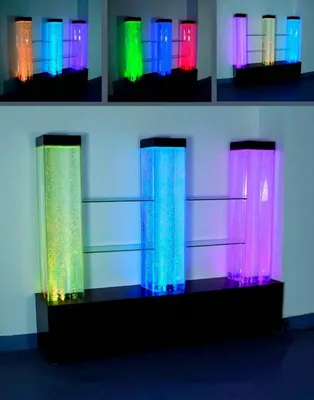 Produktbild von Wasser Wand Wall Säule Trennwand Ragal Vitrine Wasserwände LED
