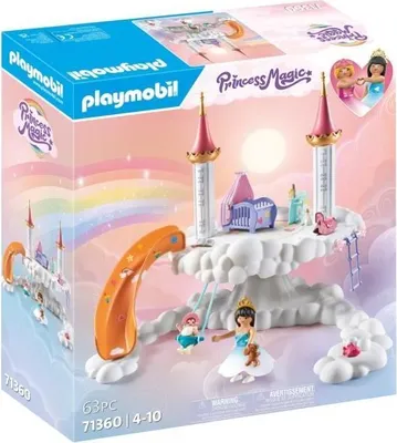 Zdjęcie produktu dla PLAYMOBIL Princess Magic Nurserie dans les nuages, Zestaw 71360, 63 elementy, Dla dzieci od 4 lat