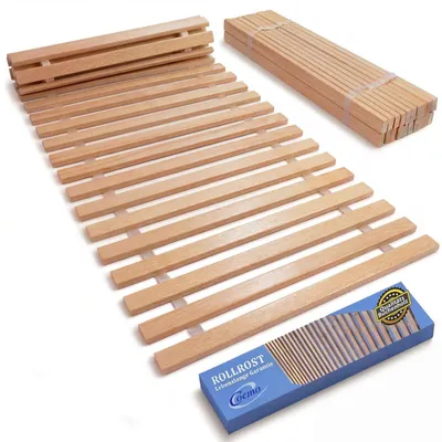 Produktbild von Coemo Rollrost 120 x 200 cm Rolllattenrost 21 massive Leisten