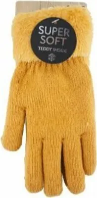gelbe Winterhandschuh