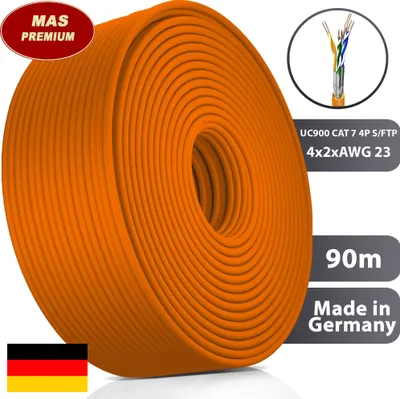 Obrázok produktu pre 90 m UC900 HS23 CAT 7 dátový sieťový komunikačný kábel Bezhalogénový