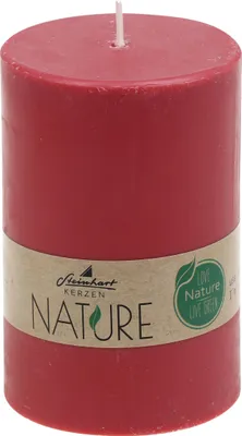 Produktbild von Stumpenkerzen Nature Altrot 100 x Ø 68 mm aus 100% natürlichen Rohstoffen ohne Palmöl