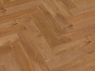 Produktbild von THEDE & WITTE | 1,191 m² | Eiche natur 14mm Starke Nutzschicht Parkett Maxistab Fischgrät, 2 Schicht Fertigparkett, Eiche Naturöl Oberfläche, Nut Feder Verklebung, Langlebig Robust