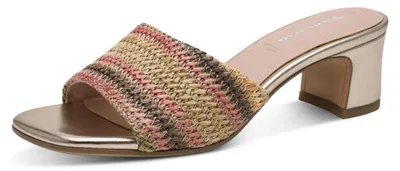 Productafbeelding van Tamaris dames muilen met hak, textiel, roze, maat 40 EU
