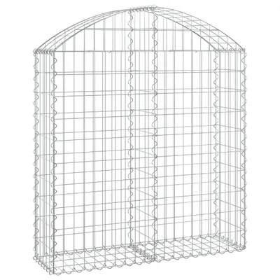 Produktbild von Gabione mit Hochbogen 100x30x100/120 cm Verzinktes Eisen