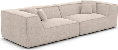 Produktbild von Strukturstoff 4-Sitzer Couch Liberia Beige