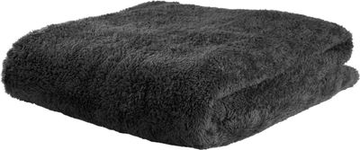 Fleece Kuscheldecke aus Mikrofaser Anthrazit 150x200 cm Mikrofaserdecke Tagesdecke Fleecedecke Wohndecke Decke