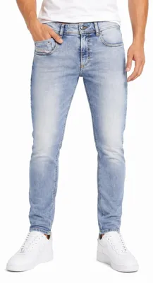 Image de Diesel 1979 Sleenker R329k Jeans bleu délavé coupe skinny pour hommes Rrp195 - W32/L32