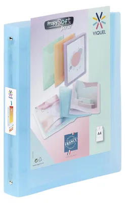 Imagen del producto de Viquel - Carpeta flexible A4 - 4 anillas - lomo de 4 cm - para documentos A4 - Traducción