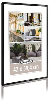 Produktbild von Posterrahmen 42 x 59,4 cm DIN A2 Kunststoff schwarz
