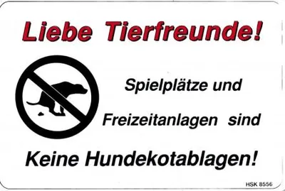 Produktbild von Schild - SPIELPLATZ - KEINE HUNDEKOTABLAGEN - 308556 - 30 x 20 cm