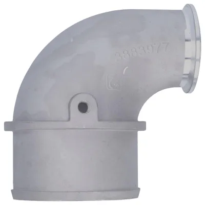 Obrázek produktu pro 4palcová kolenní trubka pro turbodmychadlo, kód 3883977, úhel 90 stupňů, sada adaptérů kompatibilní s turbodmychadly Cummins HX35, HX40, 6BTA, HX55