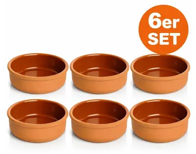 Produktbild von Akkaya Auflaufformen aus Ton 6 tlg. Set Ø 12 cm