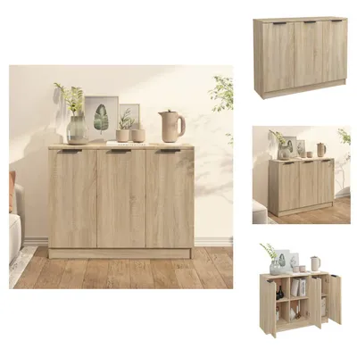 Obrázek produktu pro vidaXL Příborník Sonoma-dub 90,5x30x70 cm materiál na bázi dřeva - Příborníky