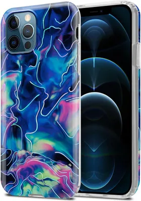 Produktbild von Cadorabo Schutzhülle für Apple iPhone 12 PRO MAX Hülle in Blau TPU Handyhülle Etui Case Cover