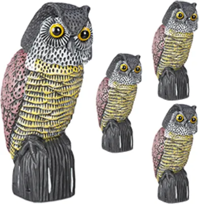 Produktbild von relaxdays 4 x Vogelschreck Eule