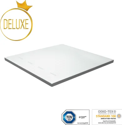 Produktbild von Genius eazzzy | Matratzentopper Deluxe 200 x 200 x 9 cm atmungsaktiv, orthopädisch & viscoelastischer Topper mit 9cm Höhe H3+Bezug; A19402