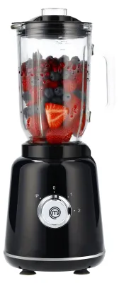 Standmixer Glas, 1,5 l, 400 W, 2 Stufen, Pulsfunktion, Edelstahlmesser