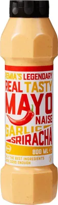 Produktbild von Remia legendäre wirklich leckere Mayonnaise Knoblauch Sriracha (800 ml)